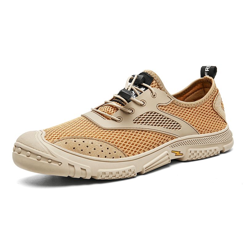 Hommes Mesh Sneaker Casual Respirant Léger Slip Resistant Toe Protected Soft Shoes