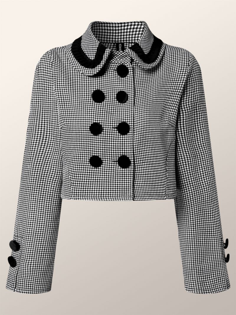 Manteau Urban Regular Fit À Carreaux Et Manches Longues