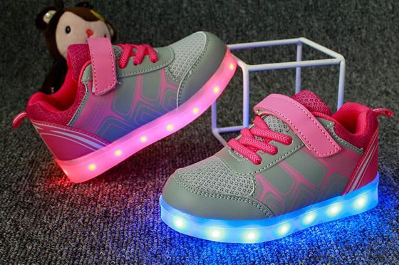 Baskets De Sport Led Pour Enfants