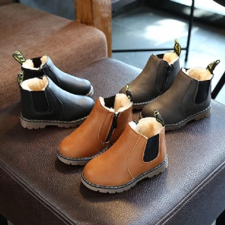 Bottes D'hiver En Cuir Unisexe Pour Enfant