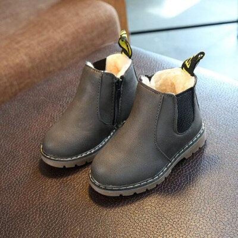 Bottes D'hiver En Cuir Unisexe Pour Enfant