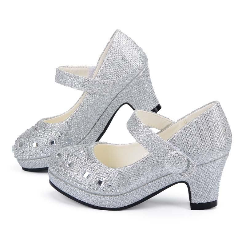 Jolies Chaussures À Talons Brillants Pour Fille