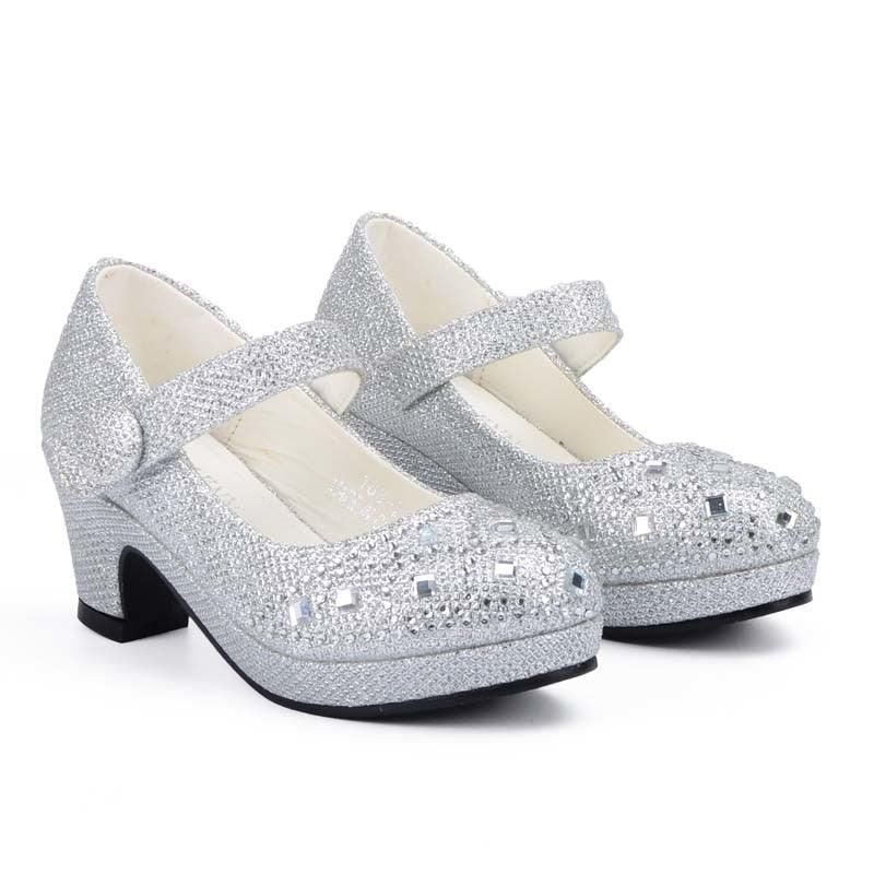 Jolies Chaussures À Talons Brillants Pour Fille