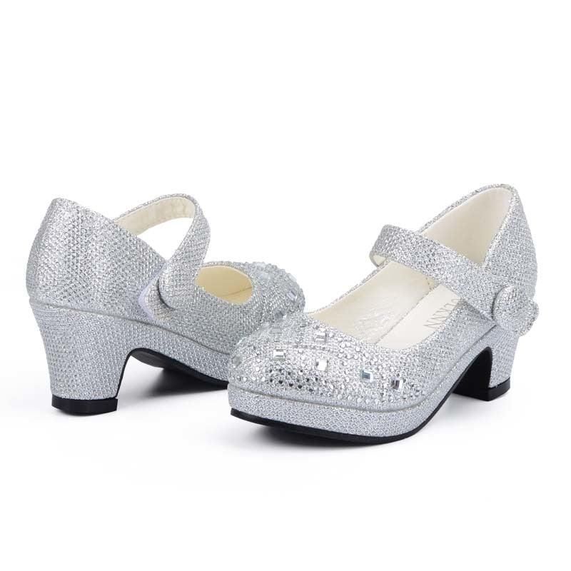 Jolies Chaussures À Talons Brillants Pour Fille