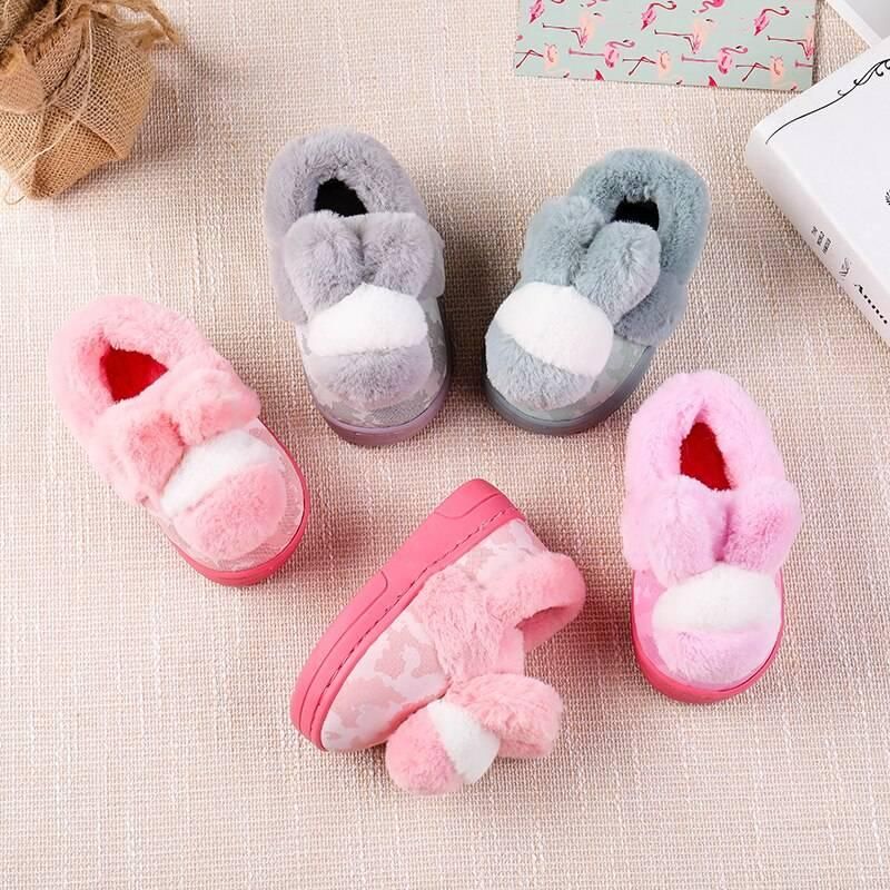 Ours / Lapin Chaussons Chauds En Coton Pour Enfants