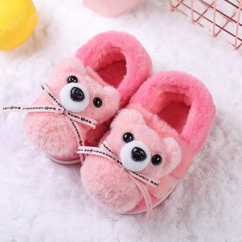 Ours / Lapin Chaussons Chauds En Coton Pour Enfants