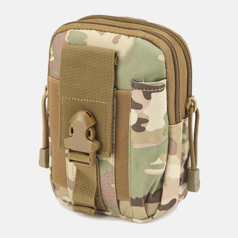 Hommes Camouflages Grande Capacité Étanche 6 Pouces Téléphone Sac En Plein Air Sport Taille Sac Tactique Sac