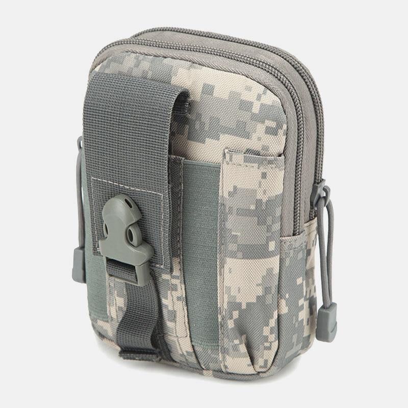 Hommes Camouflages Grande Capacité Étanche 6 Pouces Téléphone Sac En Plein Air Sport Taille Sac Tactique Sac